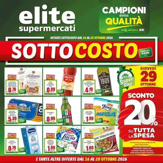 Volantino Elite | Sottocosto | 2026-10-16T00:00:00.000Z - 2026-10-28T00:00:00.000Z