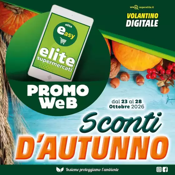 Volantino Elite | Sconti d'autunno | 2026-10-23T00:00:00.000Z - 2026-10-28T00:00:00.000Z