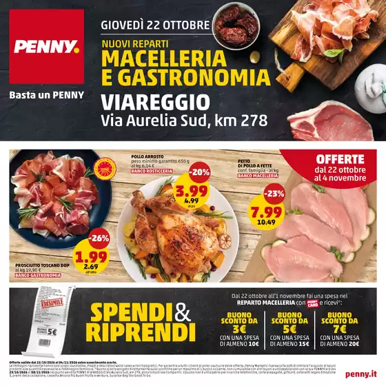 Volantino PENNY a Vittorio Veneto | Gastronomia e macelleria | 2026-10-22T00:00:00.000Z - 2026-11-04T00:00:00.000Z
