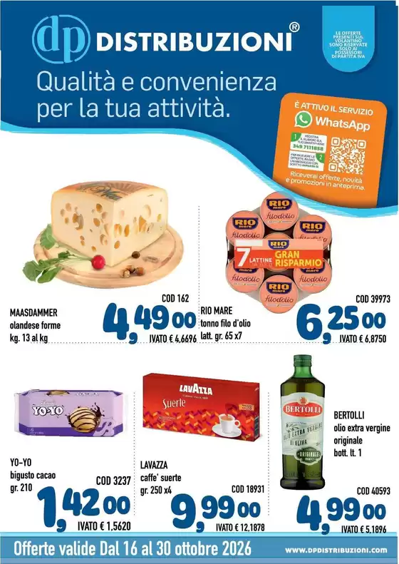 Volantino Del Prete Alimentari a Novafeltria | Offerte valide dal 16 al 30 ottobre | 2026-10-16T00:00:00.000Z - 2026-10-30T00:00:00.000Z