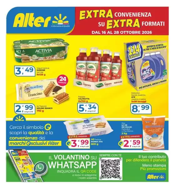 Volantino Alter Discount | Extra convenienza su extra formati | 2026-10-16T00:00:00.000Z - 2026-10-28T00:00:00.000Z