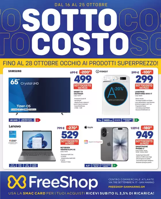 Volantino Freeshop a Bari | Sottocosto | 2026-10-16T00:00:00.000Z - 2026-10-28T00:00:00.000Z