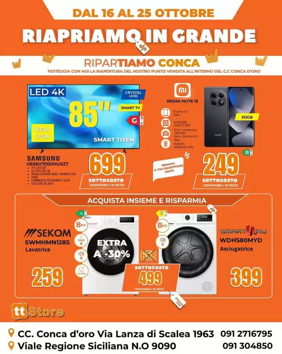 Volantino TT Store a Belpasso | Riapriamo in grande | 2026-10-16T00:00:00.000Z - 2026-10-25T00:00:00.000Z
