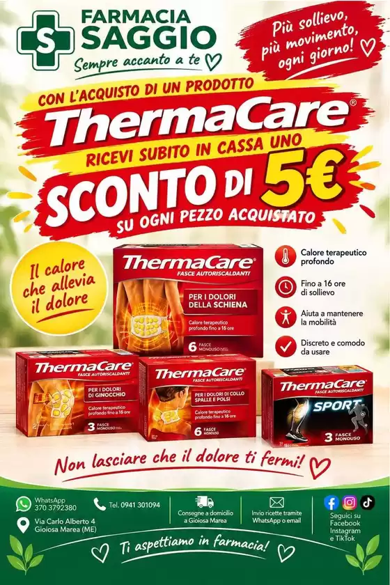 Volantino Farmacia Saggio a Bologna | Sconti di 5€ | 2026-10-16T00:00:00.000Z - 2026-10-25T00:00:00.000Z
