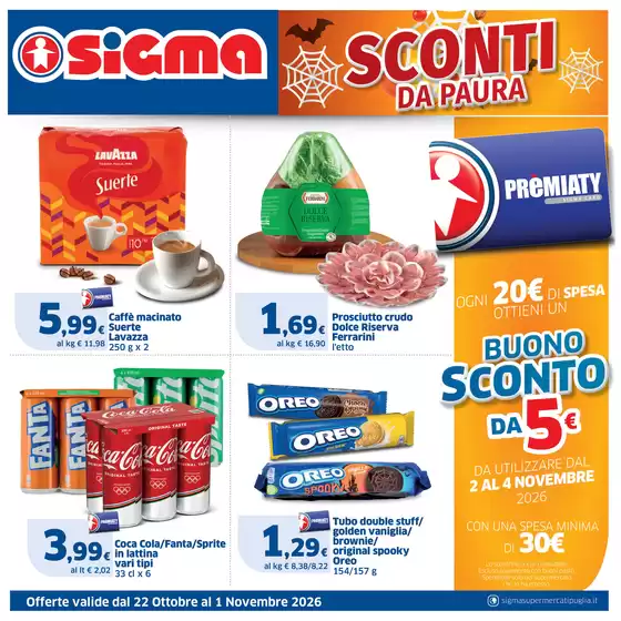 Volantino Sigma a Torpè | Sconti da paura | 2026-10-22T00:00:00.000Z - 2026-11-01T00:00:00.000Z