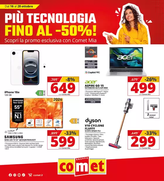 Volantino Comet a Cassano d'Adda | Offerte Comet! | 2026-10-16T00:00:00.000Z - 2026-10-28T00:00:00.000Z