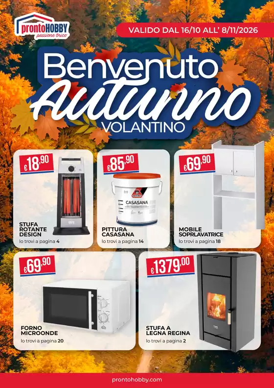 Volantino Pronto Hobby | Benvenuto Autunno | 2026-10-16T00:00:00.000Z - 2026-11-08T00:00:00.000Z