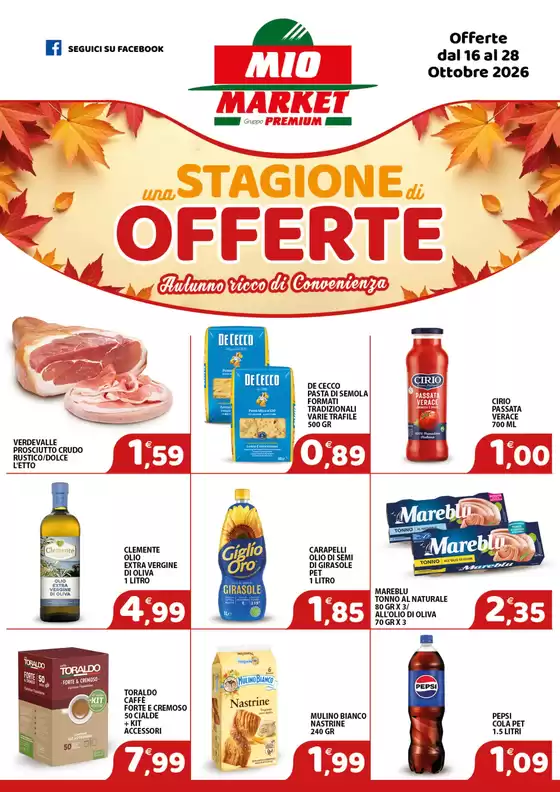 Volantino Mio Market a Vibo Valentia | Una stagione di offerte | 2026-10-16T00:00:00.000Z - 2026-10-28T00:00:00.000Z