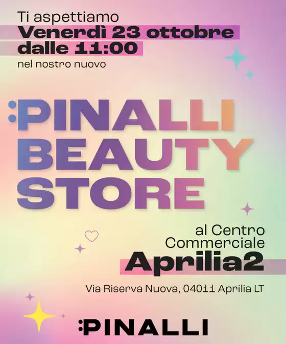 Volantino Pinalli a Beinasco | Apertura Aprilia | 2026-10-19T00:00:00.000Z - 2026-10-25T00:00:00.000Z