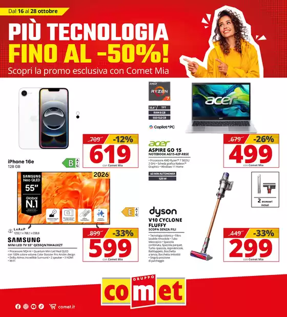 Volantino Comet a Desio | Offerte Comet! | 2026-10-16T00:00:00.000Z - 2026-10-28T00:00:00.000Z