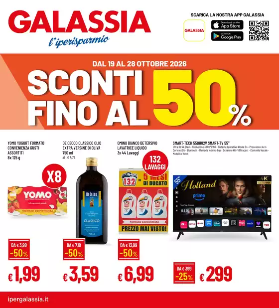 Volantino Galassia a Fano | Sconti fino al 50% | 2026-10-19T00:00:00.000Z - 2026-10-28T00:00:00.000Z