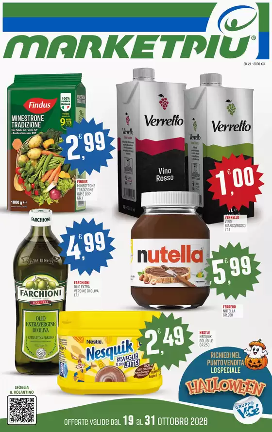 Volantino Marketpiù a Angri | Dal 19 al 31 ottobre | 2026-10-19T00:00:00.000Z - 2026-10-31T00:00:00.000Z