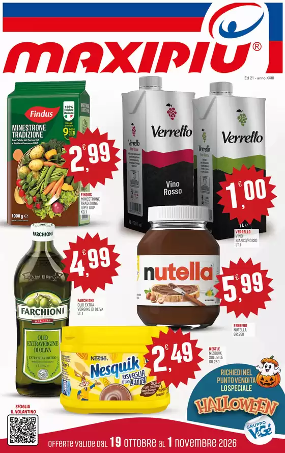 Volantino Maxipiù a Angri | Dal 19 ottobre al 1 novembre | 2026-10-19T00:00:00.000Z - 2026-11-01T00:00:00.000Z