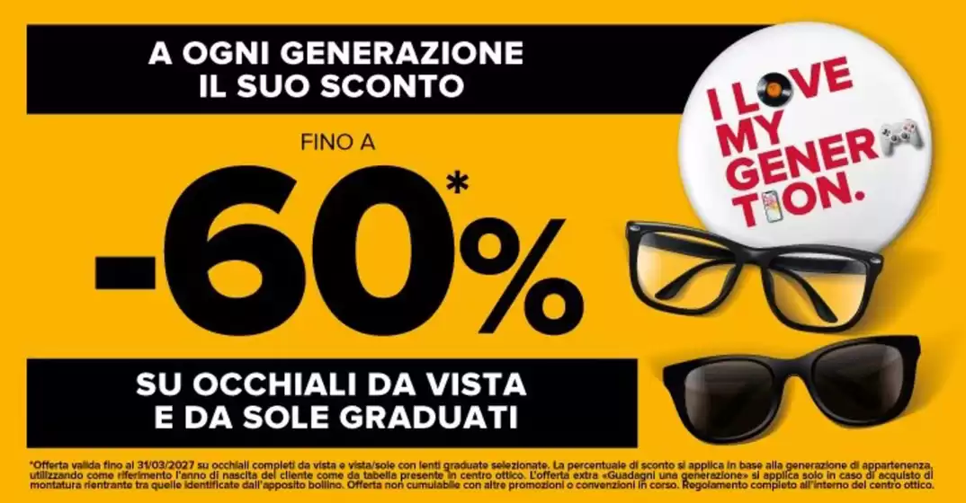 Volantino Ottica VistaSì a Nocera Inferiore | Fino a -60% | 2026-10-19T00:00:00.000Z - 2027-03-31T00:00:00.000Z