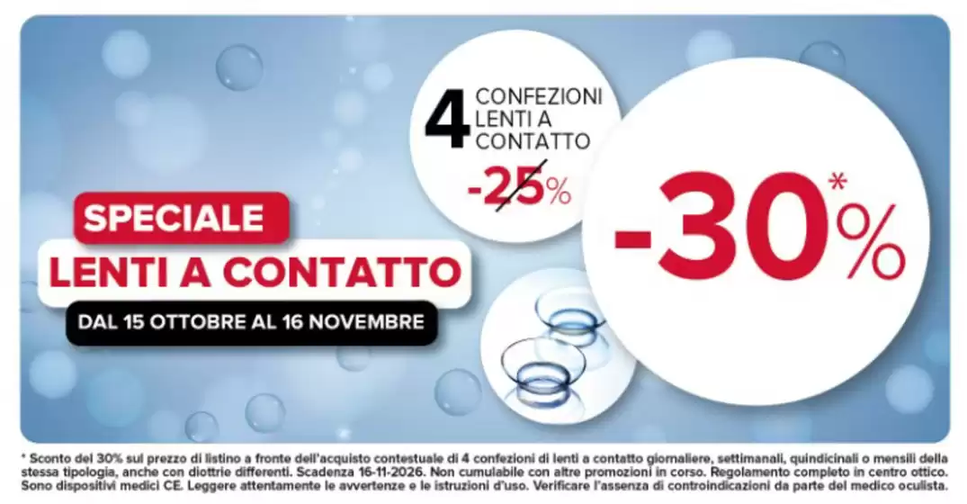 Volantino Ottica VistaSì a Nocera Inferiore | Speciale lenti a contatto | 2026-10-19T00:00:00.000Z - 2026-11-16T00:00:00.000Z