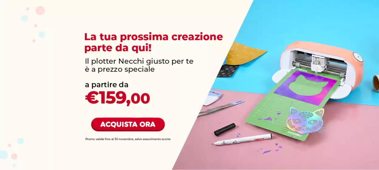Volantino Necchi a Tronzano Vercellese | La tua prossima creazione parte da qui! | 2026-10-19T00:00:00.000Z - 2026-11-30T00:00:00.000Z