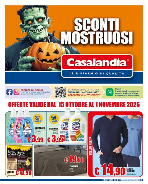 Volantino Casalandia | Sconti mostruosi | 2026-10-19T00:00:00.000Z - 2026-11-01T00:00:00.000Z