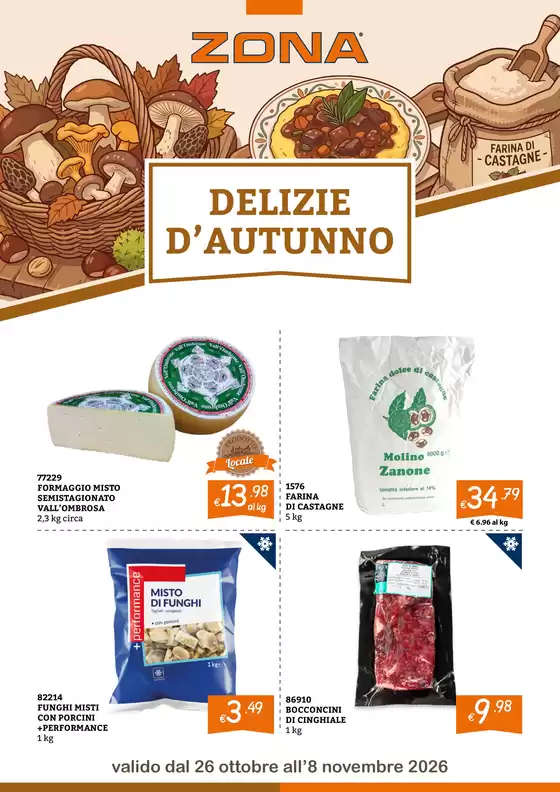 Volantino ZONA a Seravezza | Delizie d'autunno | 2026-10-26T00:00:00.000Z - 2026-11-08T00:00:00.000Z