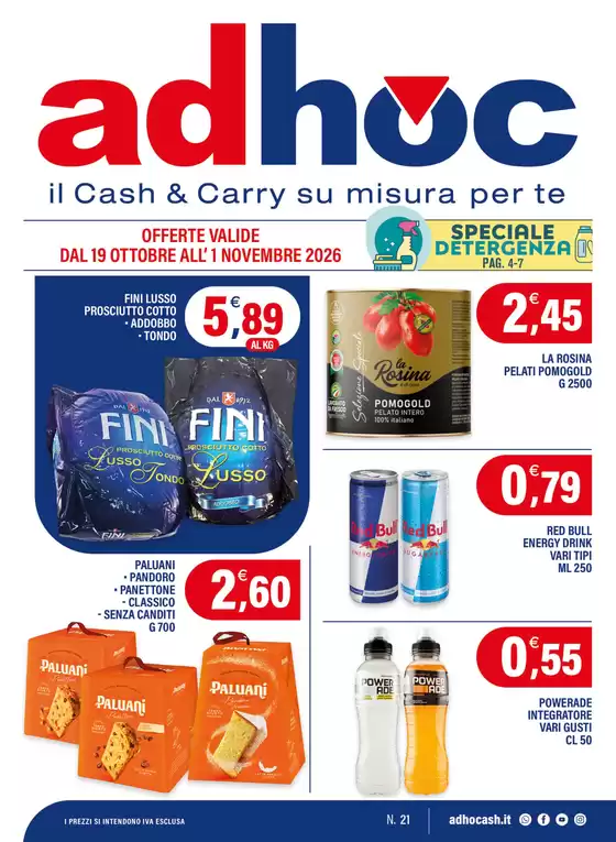 Volantino Adhoc a Monteleone Sabino | Offerta valide dal 19 ottobre all' 1 novembre 2026 | 2026-10-19T00:00:00.000Z - 2026-11-01T00:00:00.000Z