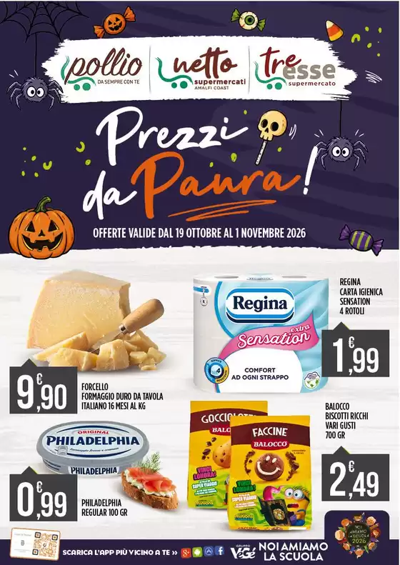 Volantino Supermercato Pollio | Prezzi da paura | 2026-10-19T00:00:00.000Z - 2026-11-01T00:00:00.000Z