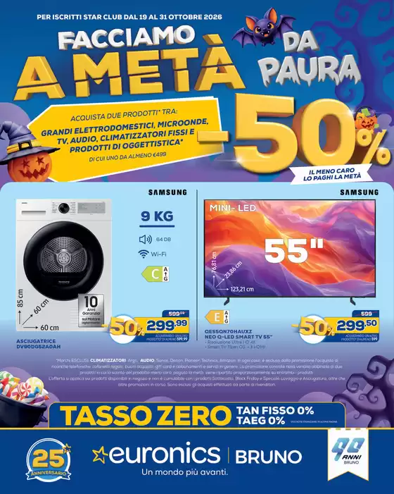 Volantino Euronics a Camposampiero | Facciamo a metà | 2026-10-19T00:00:00.000Z - 2026-10-31T00:00:00.000Z