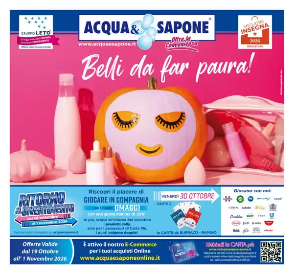 Volantino Acqua & Sapone a Stra | Belli da far paura! | 2026-09-24T00:00:00.000Z - 2026-11-01T00:00:00.000Z