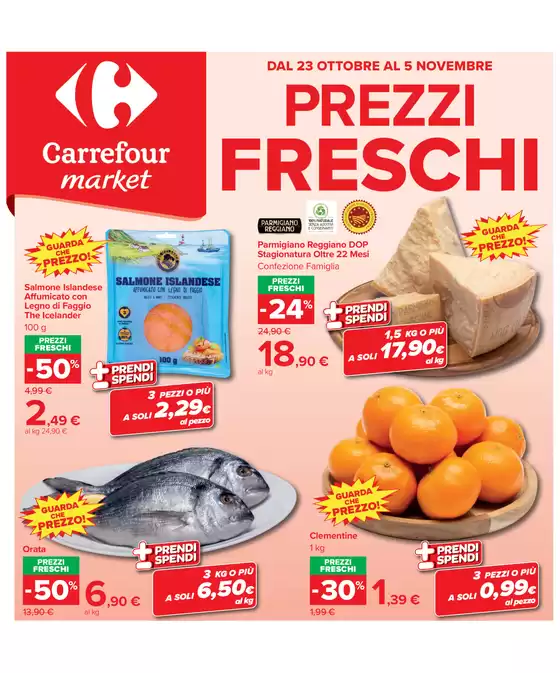 Volantino Carrefour Market a Seriate | Prezzi freschi | 2026-10-23T00:00:00.000Z - 2026-11-05T00:00:00.000Z