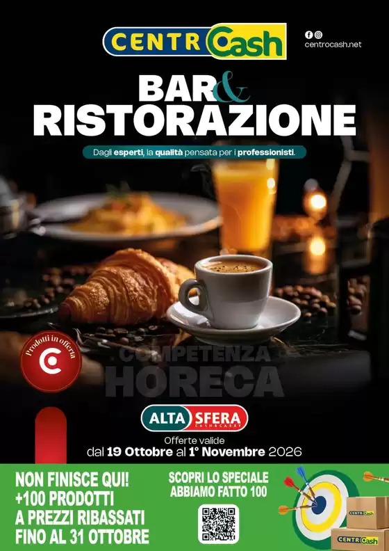 Volantino Centro Cash a Settala | Bar & Ristorazione | 2026-10-19T00:00:00.000Z - 2026-11-01T00:00:00.000Z