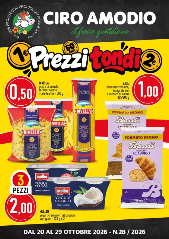 Volantino Ciro Amodio a Mendicino | Prezzi tondi | 2026-10-20T00:00:00.000Z - 2026-10-29T00:00:00.000Z