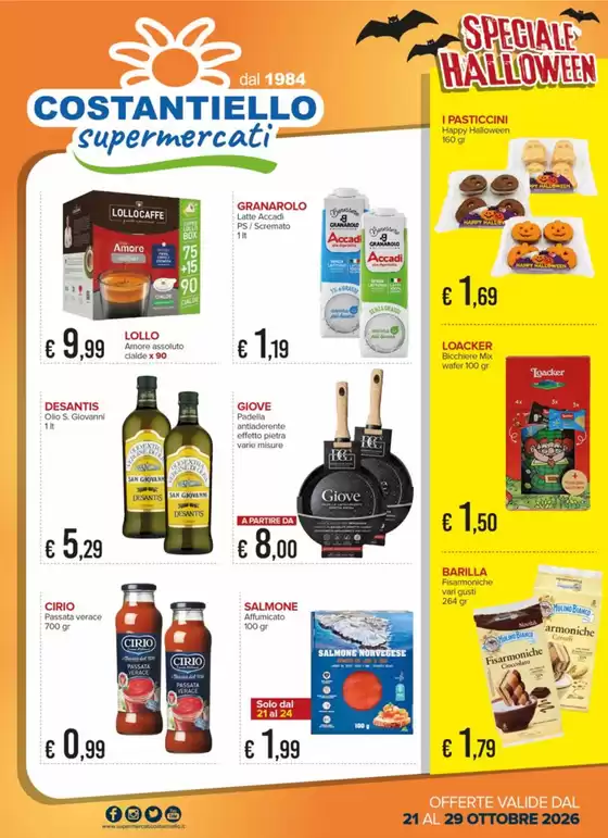 Volantino Costantiello supermercati a Mendicino | SPECIALE HALLOWEEN | 2026-10-21T00:00:00.000Z - 2026-10-29T00:00:00.000Z