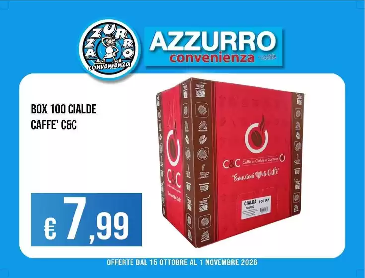 Volantino Azzurro Convenienza a Ambivere | Offerte | 2026-10-15T00:00:00.000Z - 2026-11-01T00:00:00.000Z