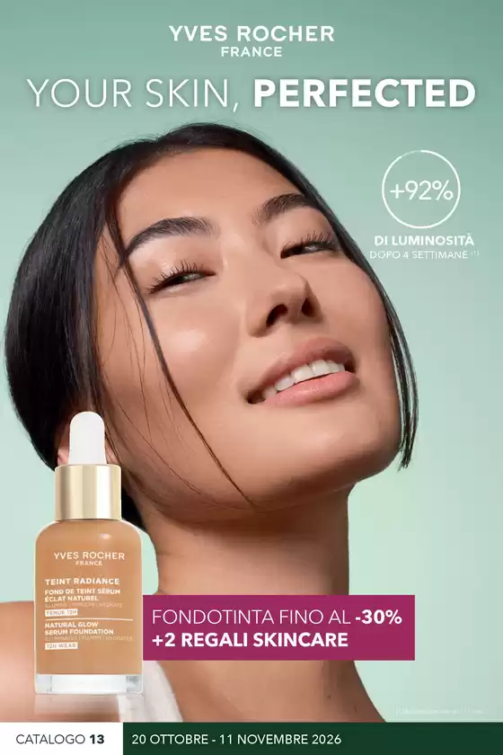 Volantino Yves Rocher a Catanzaro | YOUR SKIN, PERFECTED | 2026-10-20T00:00:00.000Z - 2026-11-11T00:00:00.000Z