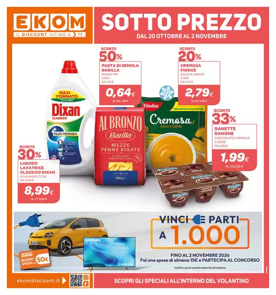 Volantino Ekom a Massa | SOTTO PREZZO | 2026-10-20T00:00:00.000Z - 2026-11-02T00:00:00.000Z