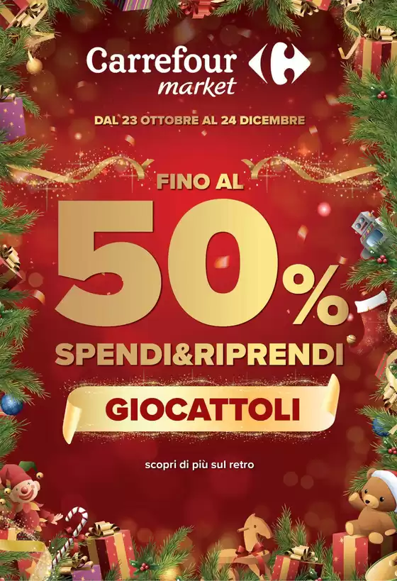 Volantino Carrefour Market a Laterza | Catalogo Giocattolo | 2026-10-23T00:00:00.000Z - 2026-12-24T00:00:00.000Z