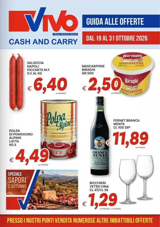 Volantino Vivo Cash & Carry a Isernia | Offerte Vivo Cash Carry | 2026-10-19T00:00:00.000Z - 2026-10-31T00:00:00.000Z