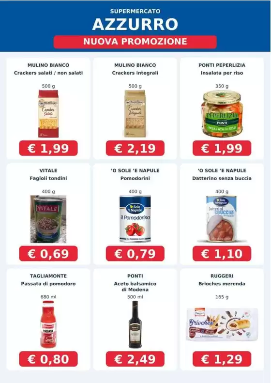 Volantino Supermercato Azzurro a Mentana | Nuova promozione | 2026-10-20T00:00:00.000Z - 2026-10-31T00:00:00.000Z