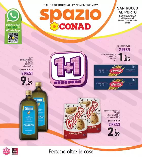 Volantino Spazio Conad | 1+1 SAN ROCCO | 2026-10-30T00:00:00.000Z - 2026-11-12T00:00:00.000Z