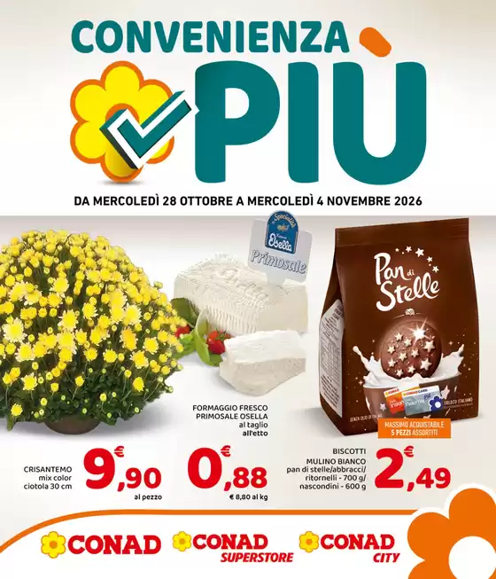 Volantino Conad a Coreno Ausonio | Convenienza Più | 2026-10-28T00:00:00.000Z - 2026-11-04T00:00:00.000Z