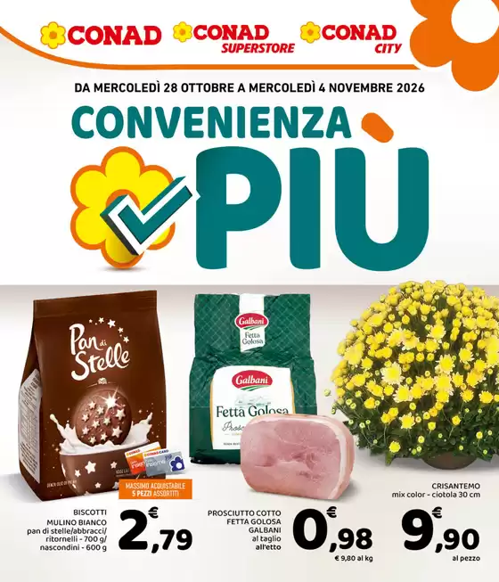 Volantino Conad a Rivello | Convenienza Più | 2026-10-28T00:00:00.000Z - 2026-11-04T00:00:00.000Z