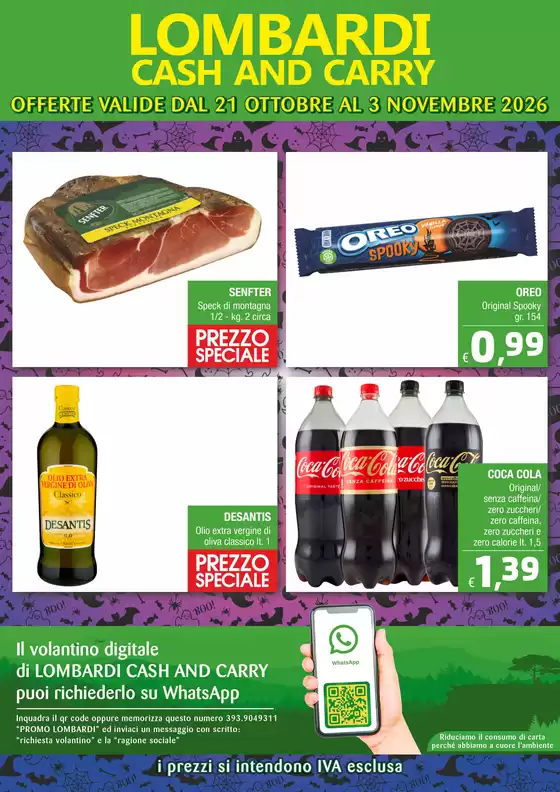 Volantino Lombardi Cash and Carry a Ittireddu | OFFERTE VALIDE DAL 21 OTTOBRE AL 3 NOVEMBRE 2026 | 2026-10-21T00:00:00.000Z - 2026-11-03T00:00:00.000Z