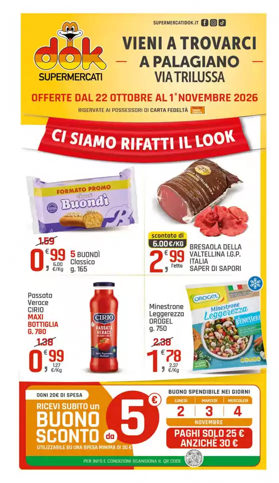 Volantino Dok a Ittireddu | Ci siamo rifatti il look | 2026-10-22T00:00:00.000Z - 2026-11-01T00:00:00.000Z