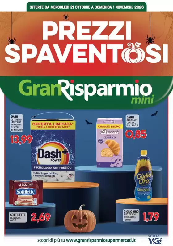 Volantino Gran Risparmio a Frosinone | Prezzi spaventosi | 2026-10-21T00:00:00.000Z - 2026-11-01T00:00:00.000Z