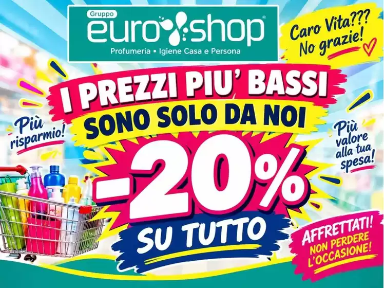 Volantino Euro Shop a Comiso | I prezzi piu bassi | 2026-10-21T00:00:00.000Z - 2026-10-25T00:00:00.000Z