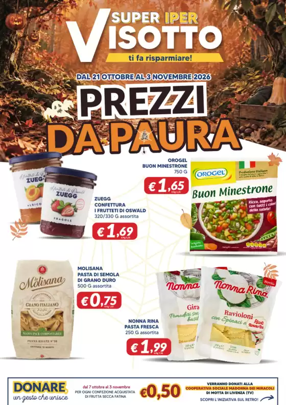 Volantino Supermercati Visotto a Lunamatrona | PREZZI DA PAURA | 2026-10-21T00:00:00.000Z - 2026-11-03T00:00:00.000Z
