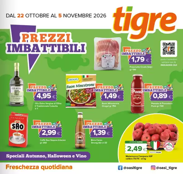 Volantino Tigre a Teverola | Prezzi imbattibili | 2026-10-22T00:00:00.000Z - 2026-11-05T00:00:00.000Z