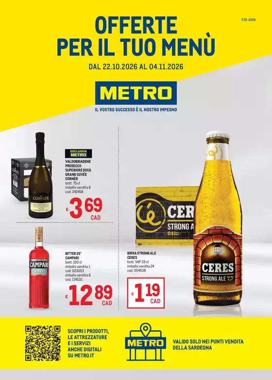 Volantino Metro | Offerte per il tuo menù - AREA 4 | 2026-10-22T00:00:00.000Z - 2026-11-04T00:00:00.000Z