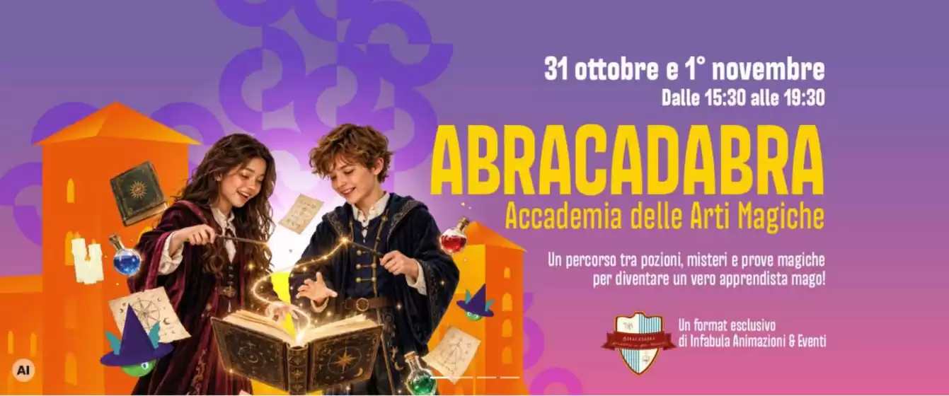 Volantino Centro Commerciale Carrefour di Pavia | Abracadabra | 2026-10-31T00:00:00.000Z - 2026-11-01T00:00:00.000Z