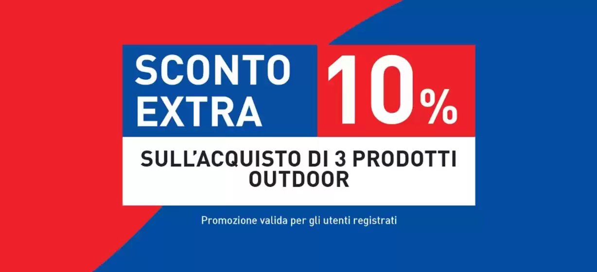 Volantino Intersport Superstore a Foggia | Extra 10% | 2026-10-21T00:00:00.000Z - 2026-10-27T00:00:00.000Z