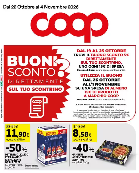 Volantino Coop a Faenza | Dal 22 ottobre al 4 novembre 2026 | 2026-10-22T00:00:00.000Z - 2026-11-04T00:00:00.000Z