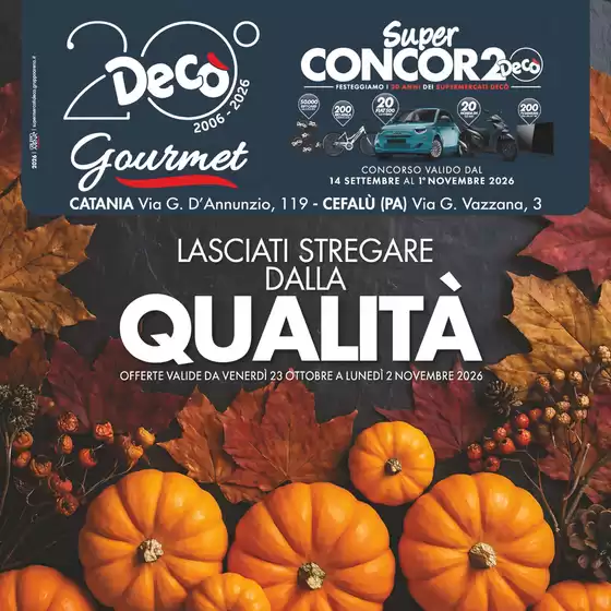 Volantino Decò | Super concor2o! | 2026-10-23T00:00:00.000Z - 2026-11-02T00:00:00.000Z